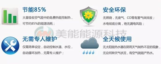 美能空氣能熱水器工程