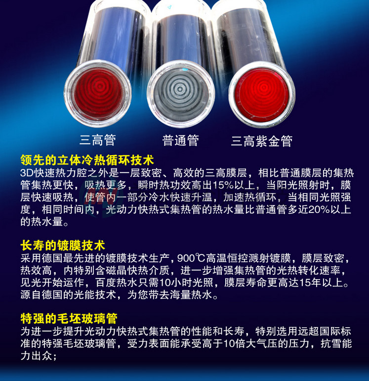 真空管太陽能熱水器工程